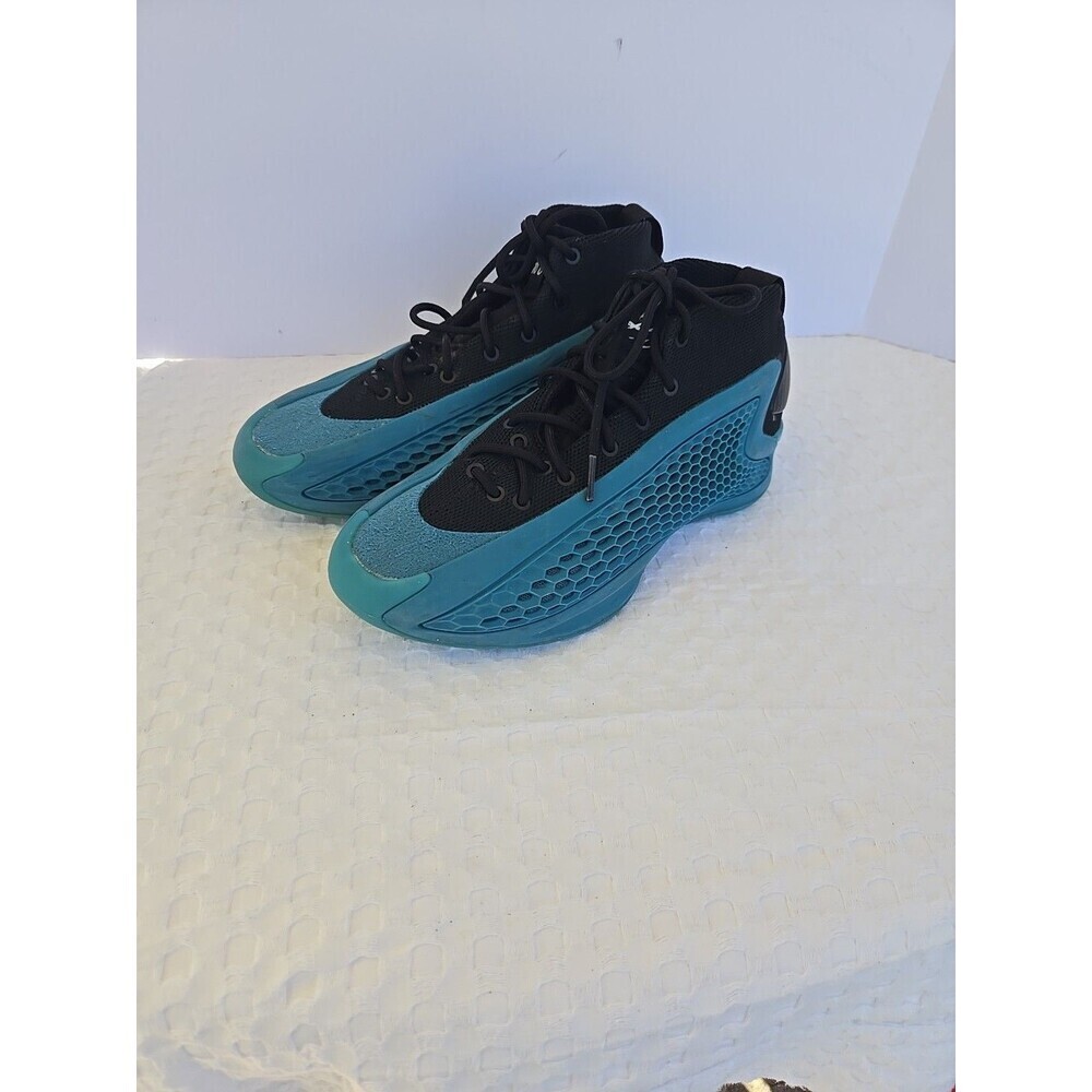 Adidas AE 1 Anthony Edwards Men Size 7 Wave Blue Black Basketball Shoes